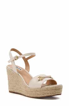 Dune London Kai Espadrille Platform Wedge Sandal