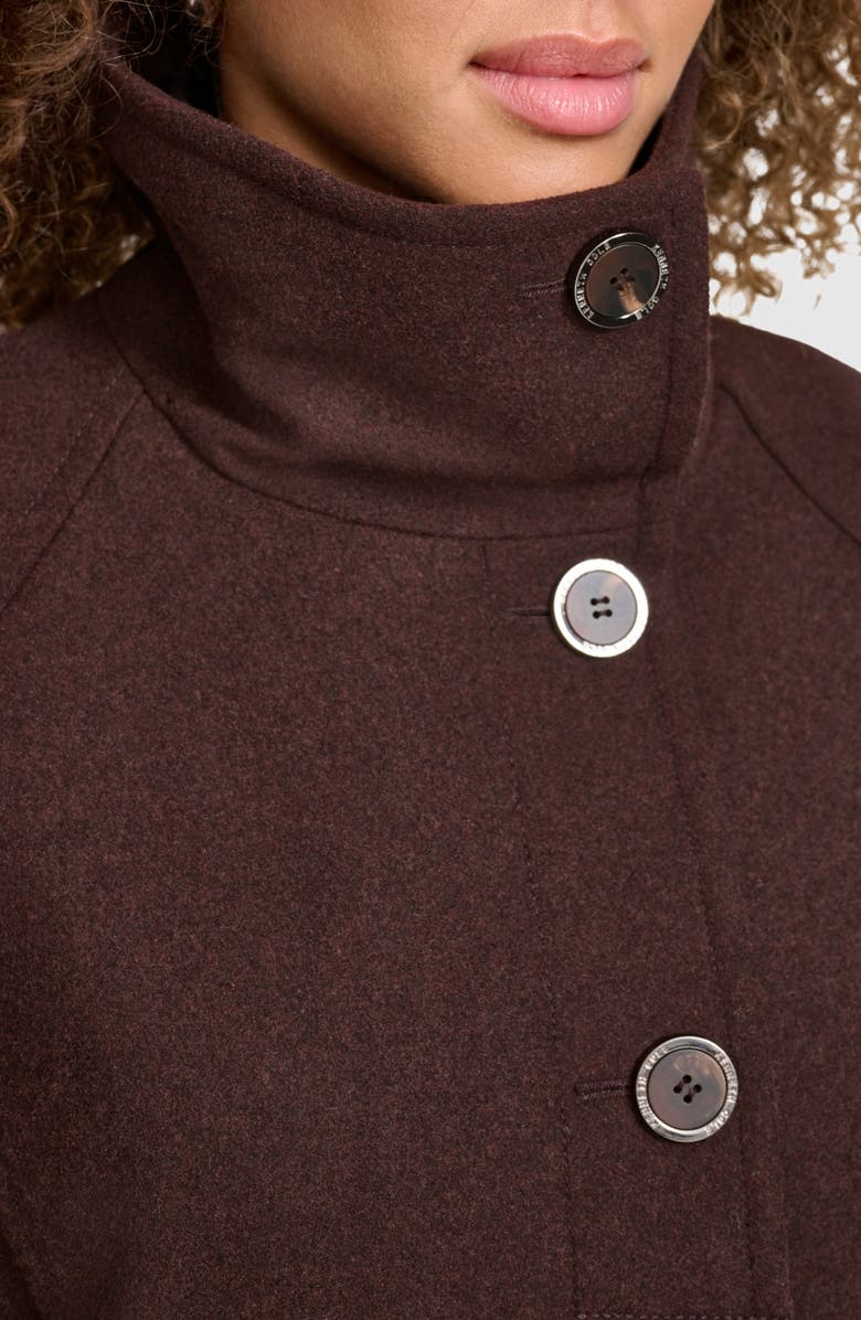 Kenneth Cole New York Walking Coat, Alternate, color, Chocolate