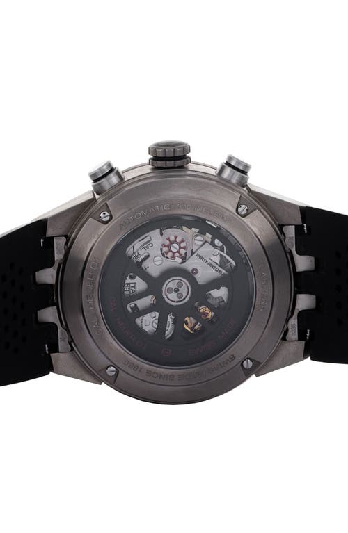 WATCHFINDER & CO. WATCHFINDER & CO. TAG HEUER PREOWNED 2017 CARRERA RUBBER STRAP WATCH CHRONOGRAPH, 43MM