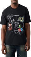 True Religion Buddha Face Cotton Graphic T-Shirt