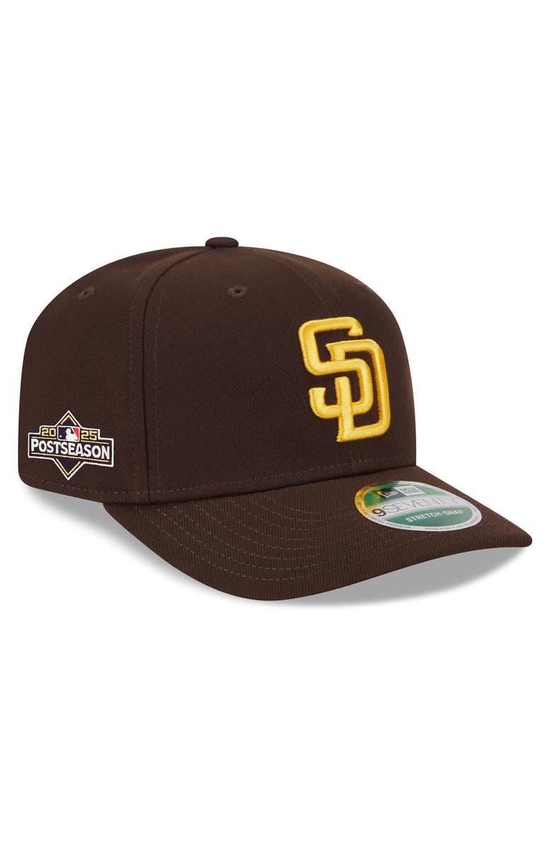 New Era Men's New Era Brown San Diego Padres 2025 MLB Postseason Side Patch 9SEVENTY Adjustable Hat, Main, color, 