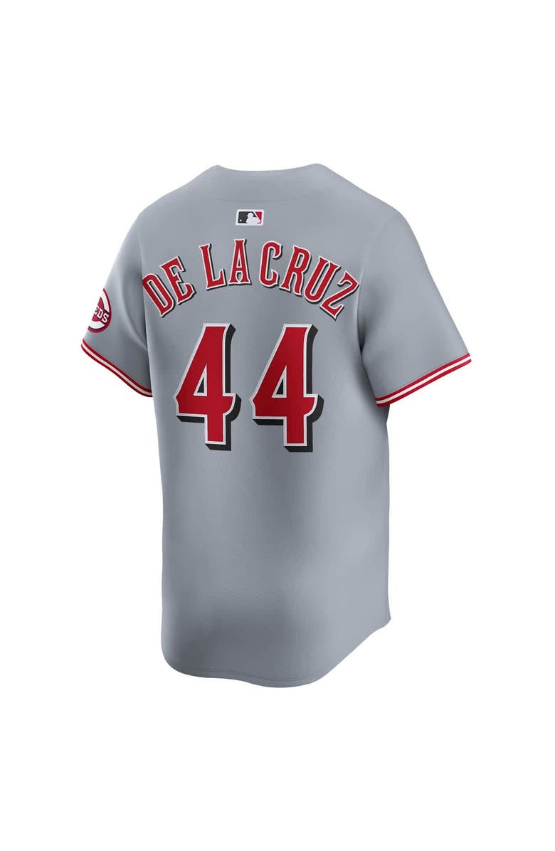 Nike Men's Nike Elly De La Cruz Gray Cincinnati Reds Road Limited Player Jersey, Alternate, color, Gray