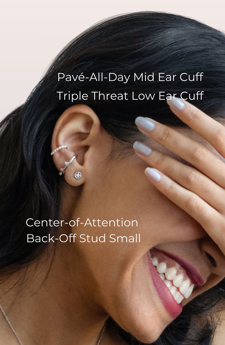 Seed2Stone Triple-Threat Ear Cuff, Alternate, color, Silver