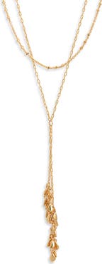 Nordstrom Layered Leaf Necklace
