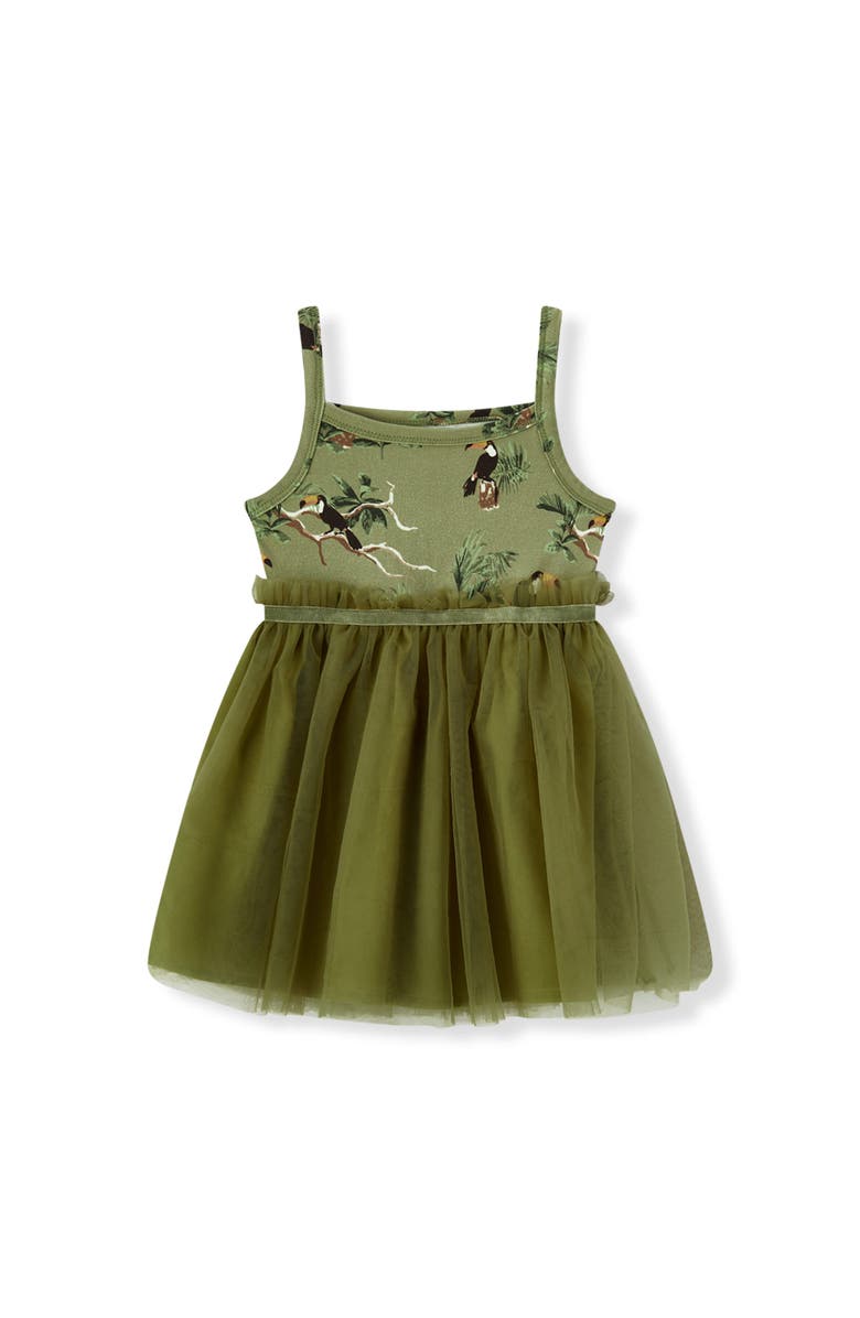 Milkbarn Cotton Stretch Ballet Dress, Main, color, Toucan