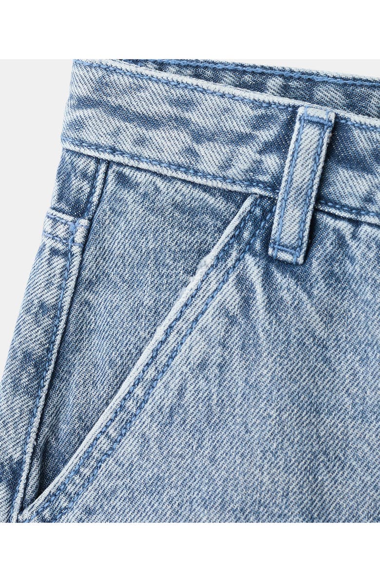 MANGO TEEN Relaxed Low Rise Denim Shorts, Alternate, color,