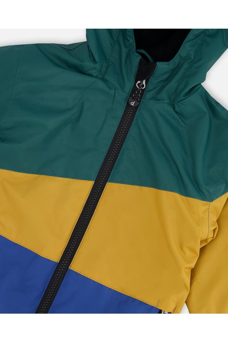 Mid-Season Two-Piece Outerwear Set, Alternate, color, Green, Yellow and Blue