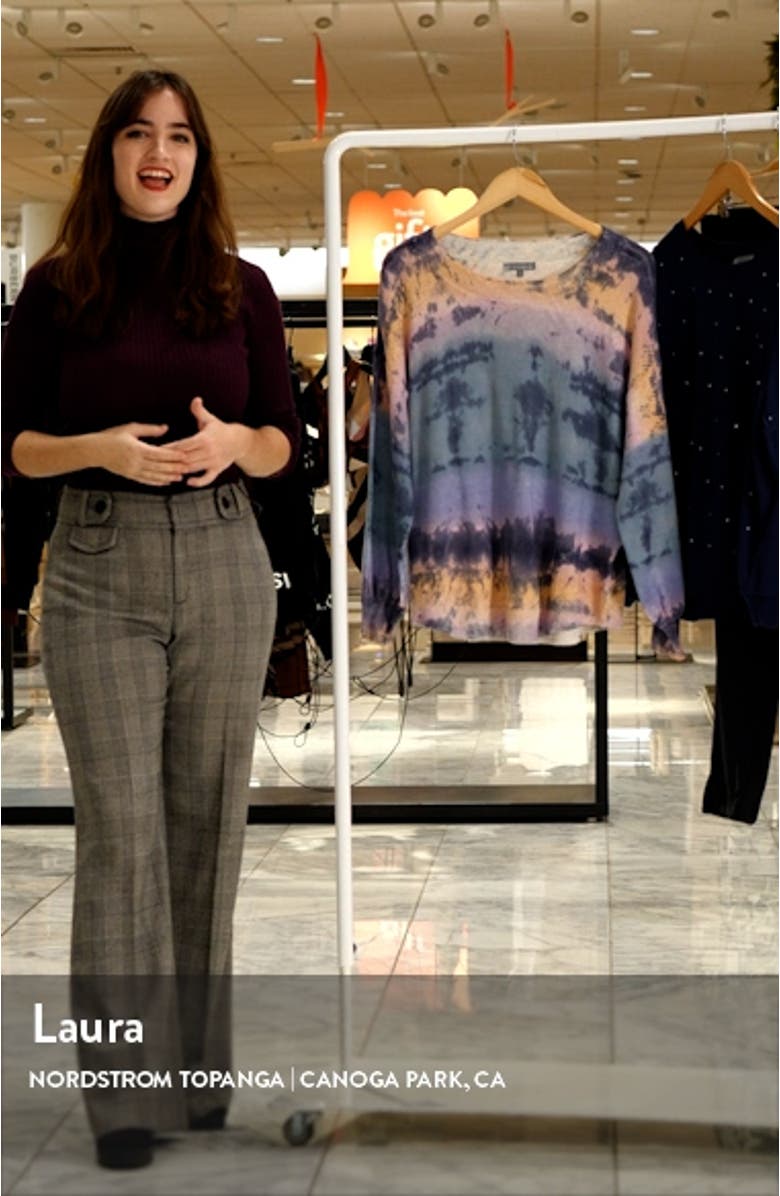 Tie Dye Blouson Sleeve Cotton Sweatshirt, sales video thumbnail