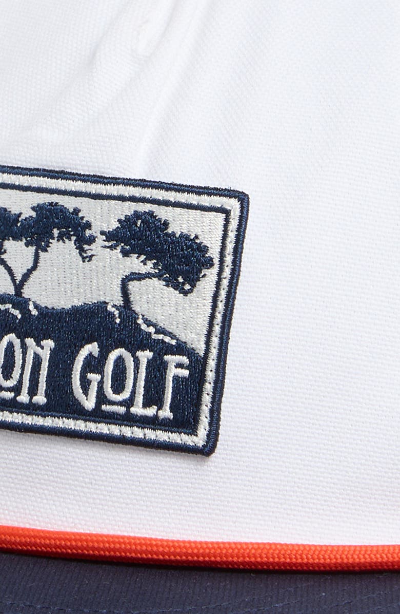 Malbon Golf Torrey Pines Rope Snapback Cap, Alternate, color, White