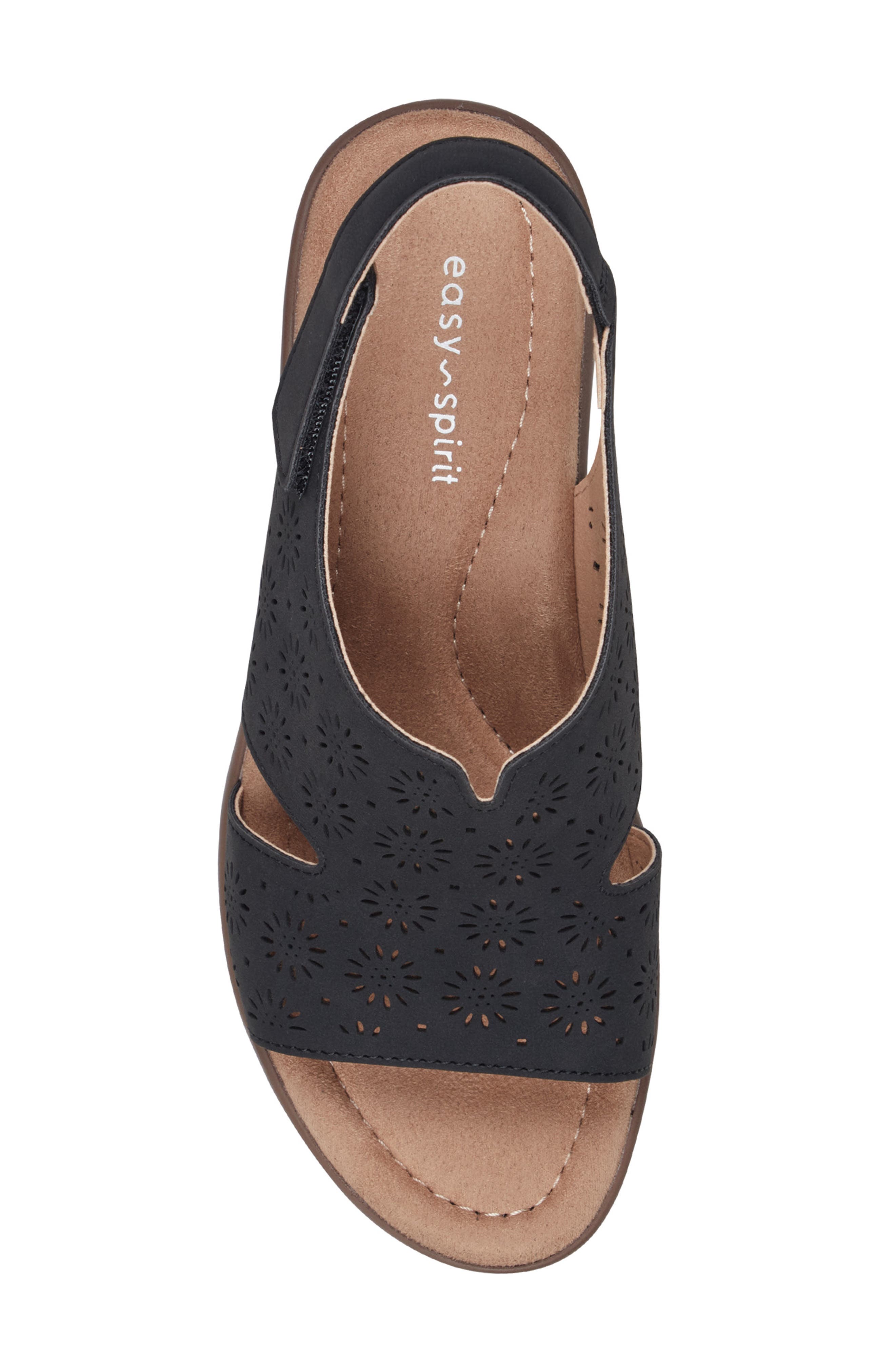 Easy Spirit Seconie Slingback Sandal, Alternate, color, Black