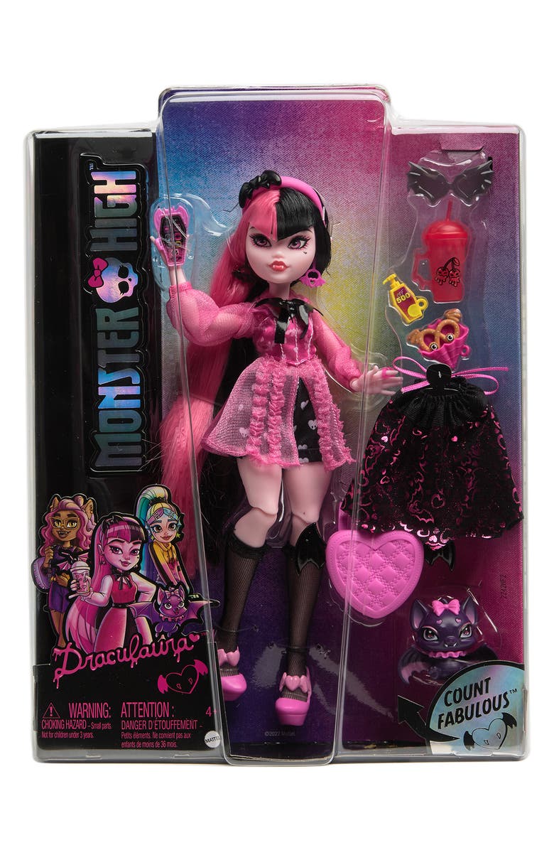 Mattel Monster High Draculaura Doll, Main, color,