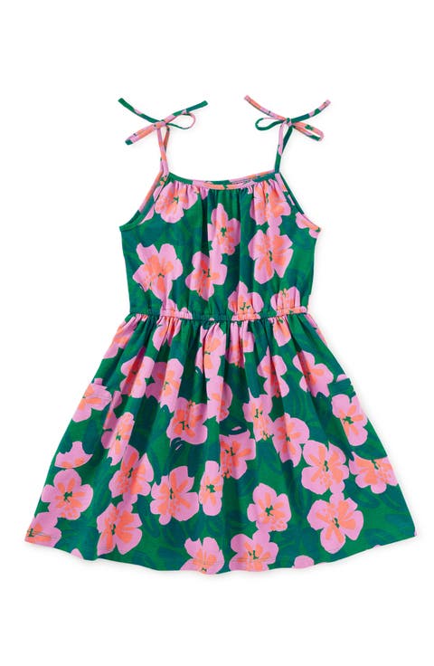 Tie Shoulder Twirl Dress