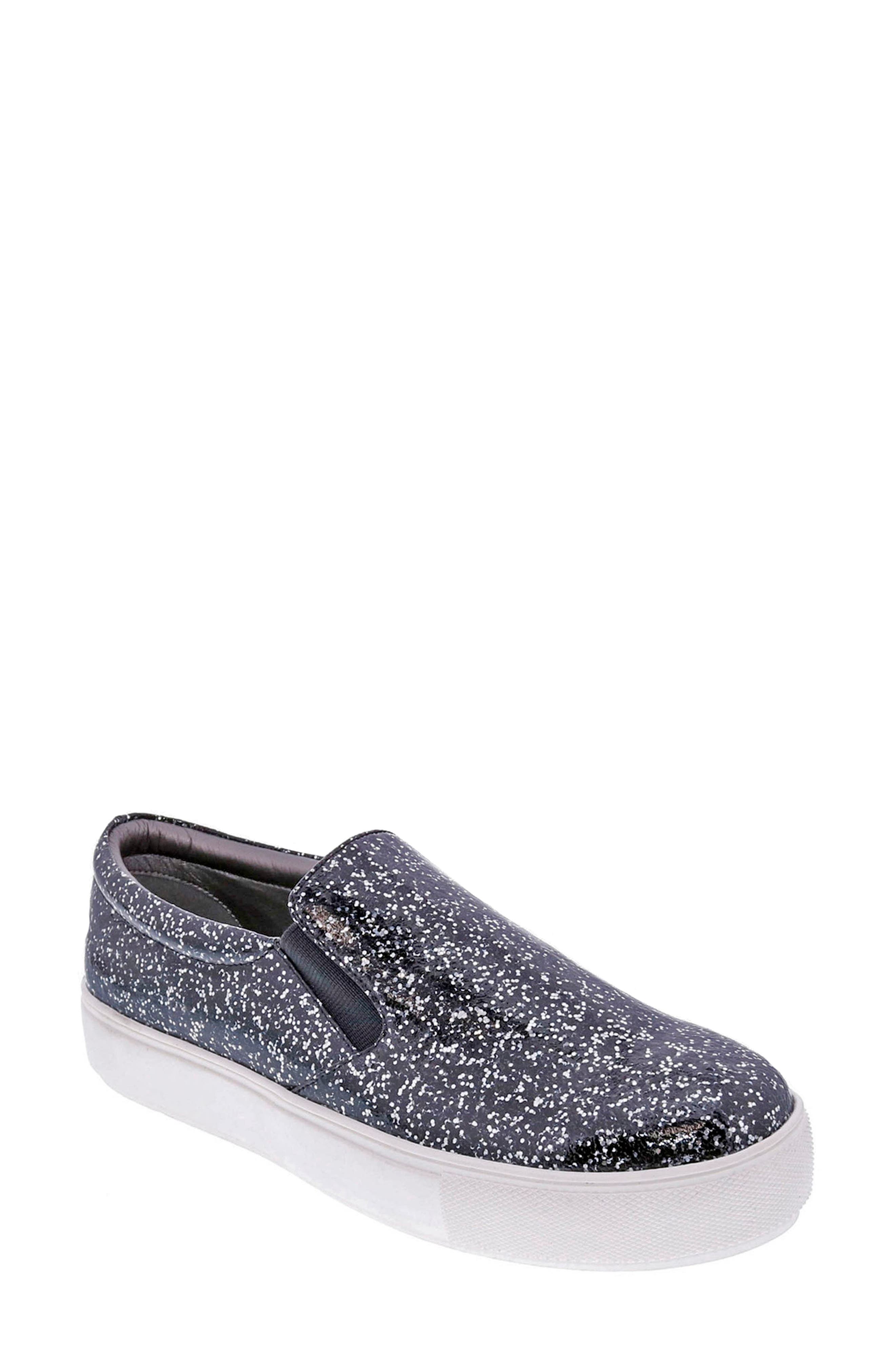 BELLINI Accent Glitter Slip-On Sneaker, Main, color, Black Sparkle