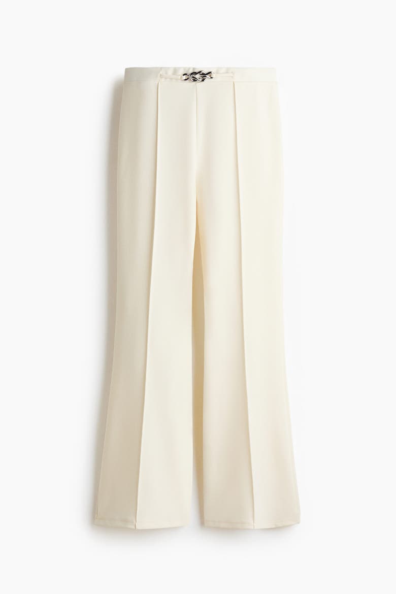 Bootcut Ponte Pants, Alternate, color, Cream