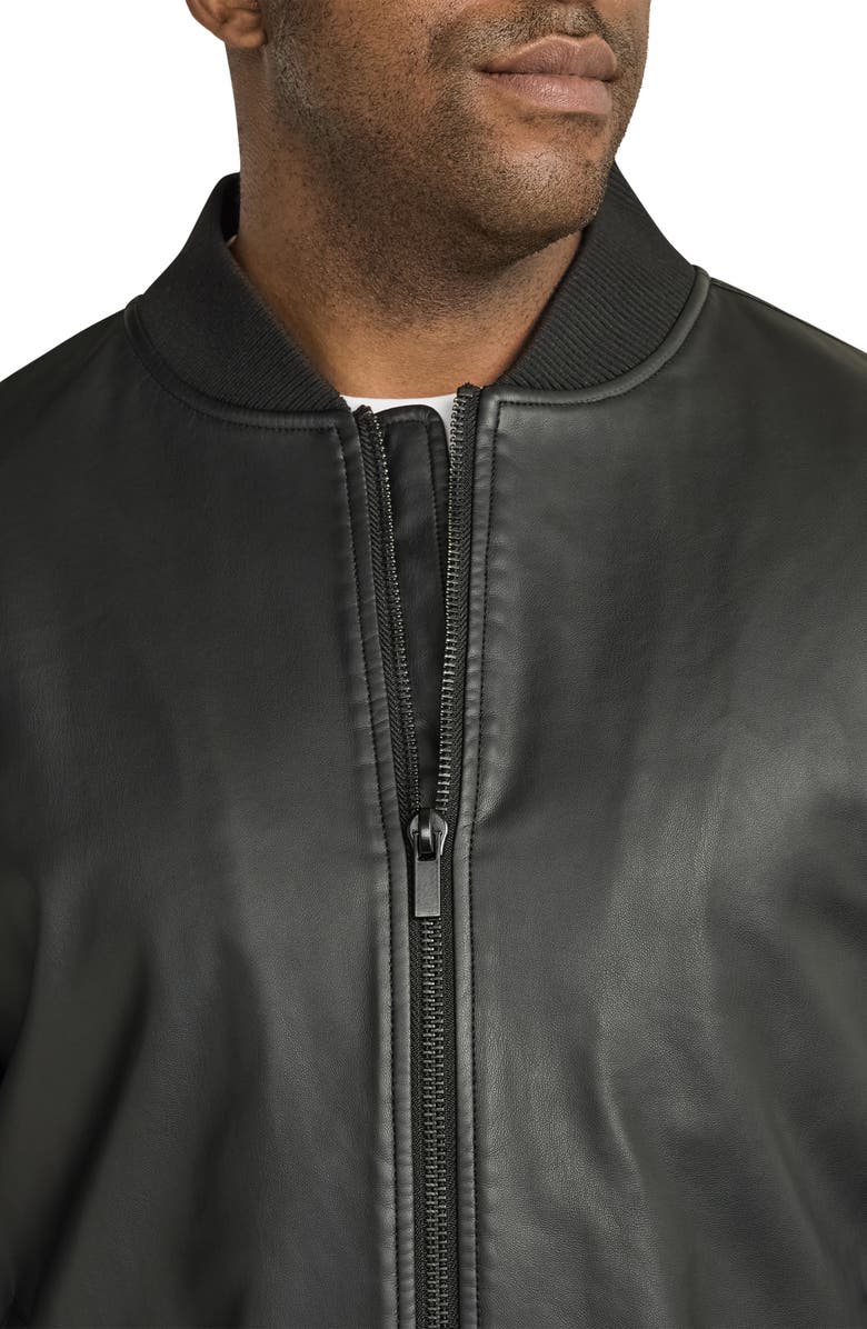 Johnny Bigg Curtis Faux Leather Bomber Jacket, Alternate, color, 
