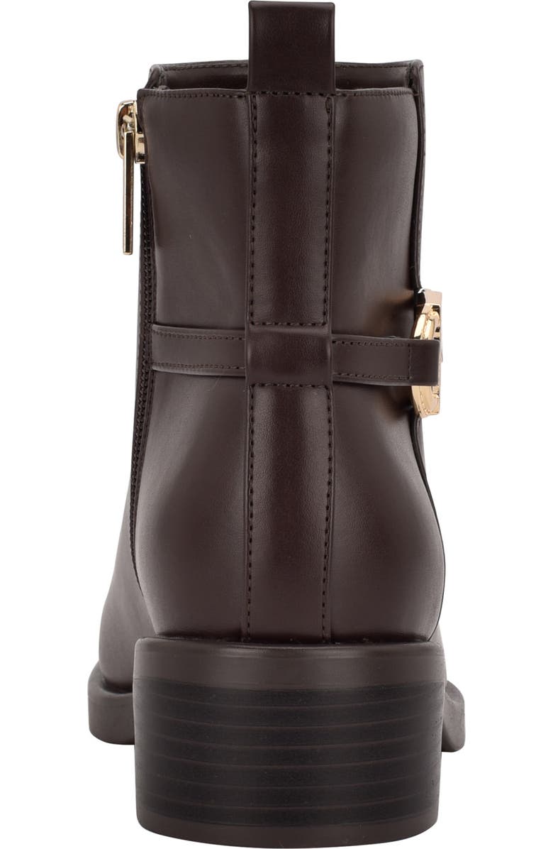 Tommy Hilfiger Imiera Faux Leather Ankle Boot, Alternate, color, Dark Brown 200