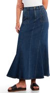 Wash Lab Denim My Queen Denim Maxi Skirt