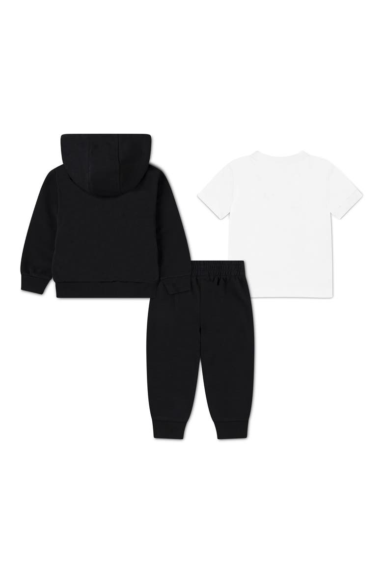 Kids' 3-Piece Hoodie, Tee & Joggers Set, Alternate, color, BLACK