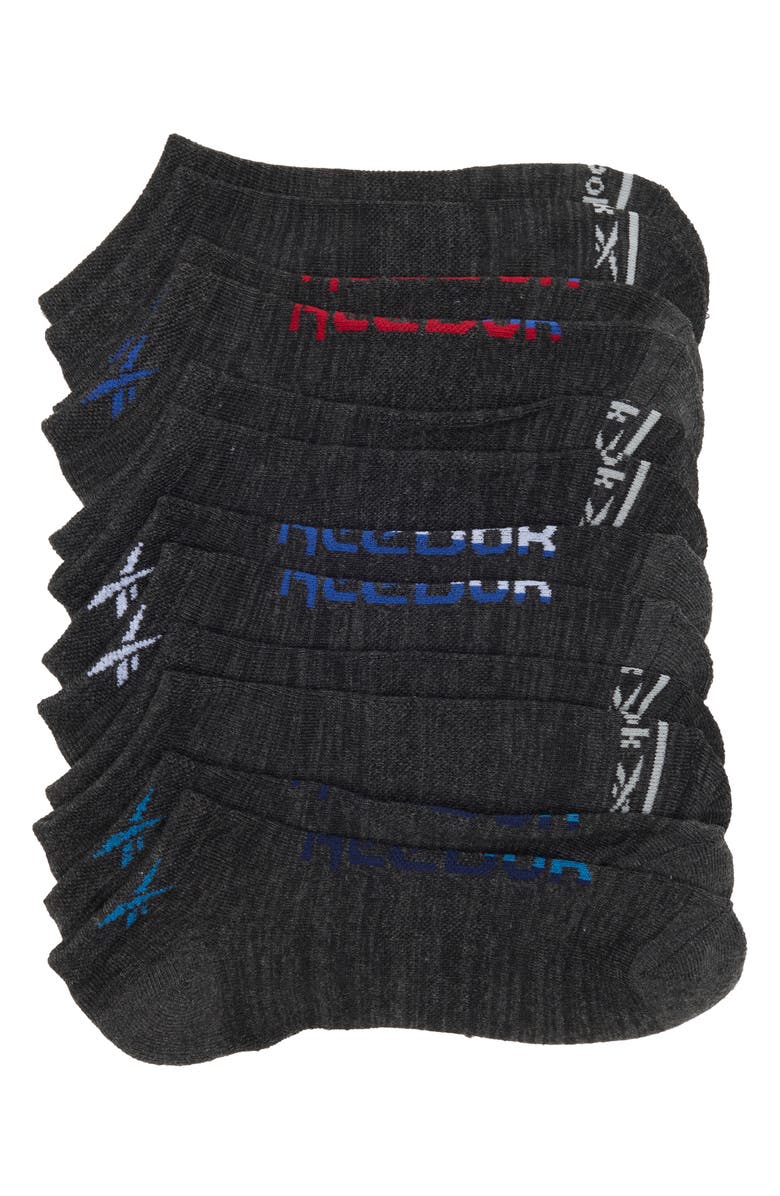 Reebok 6-Pack Ankle Socks, Main, color, 