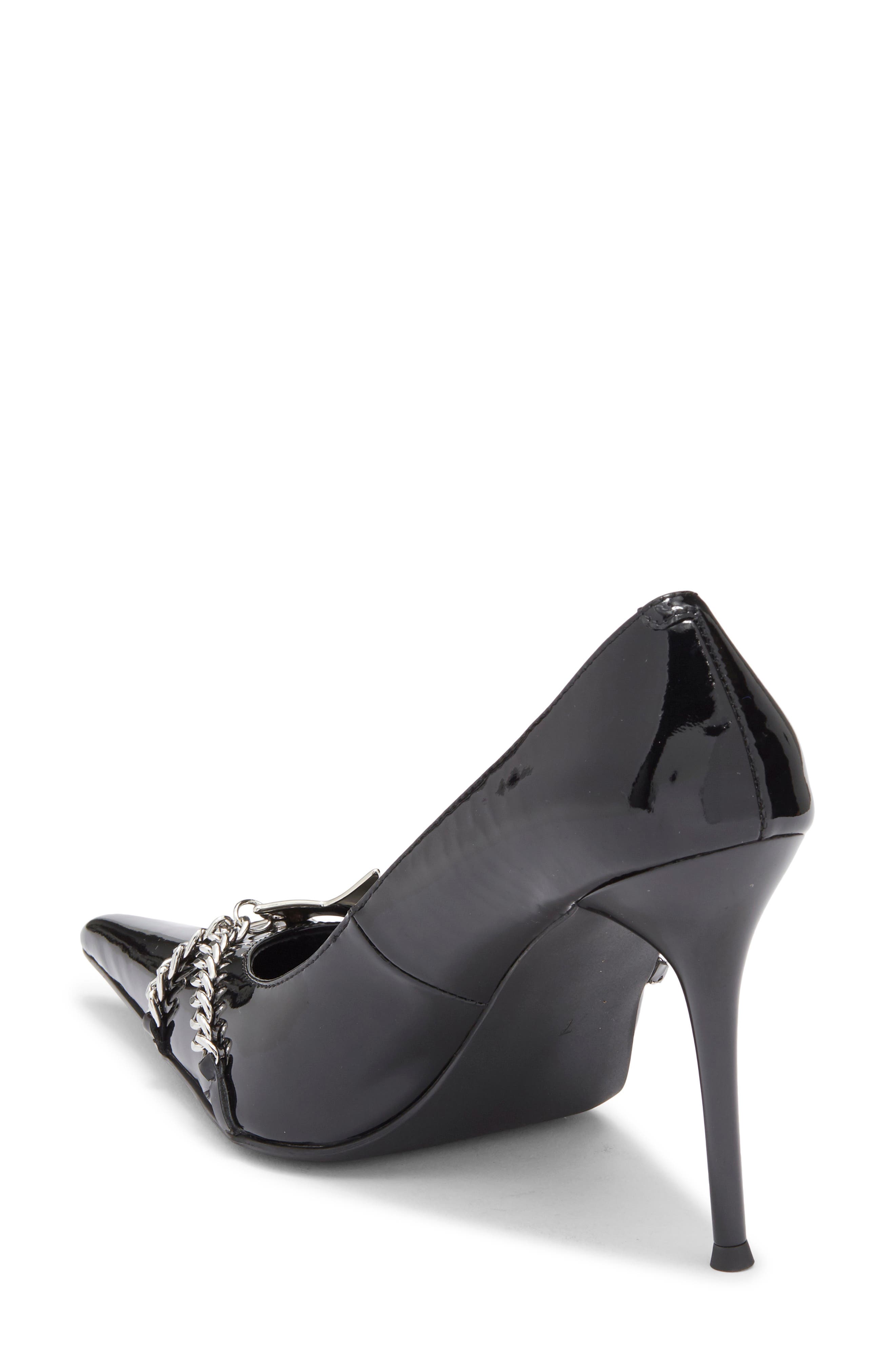 Jeffrey Campbell Etolie Pump, Alternate, color, Black Patent Silver