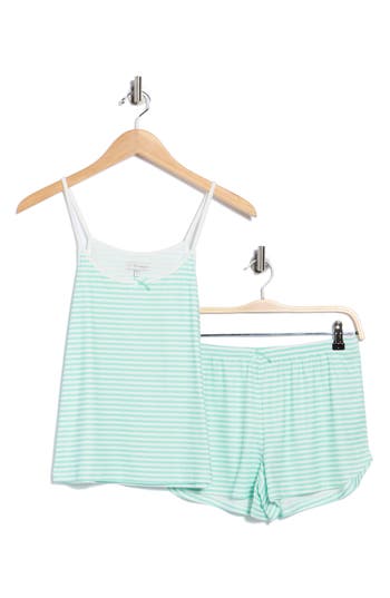 Pj Salvage Pointelle Short Pajamas In Blue