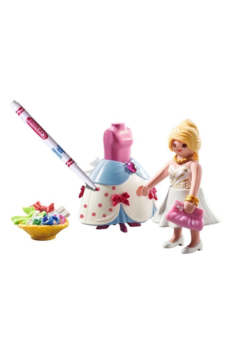PLAYMOBIL Color with Crayola Fashion Show Designer Playset, Main, color, Multi