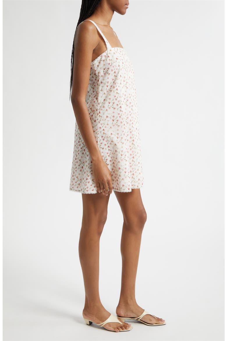 Charlotte Ditsy Floral Mini Shift Dress, Alternate, color, WATERCOLOUR FLORAL
