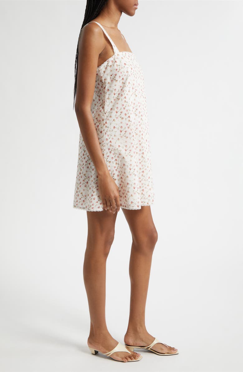 POSSE Charlotte Ditsy Floral Mini Shift Dress, Alternate, color, Watercolour Floral