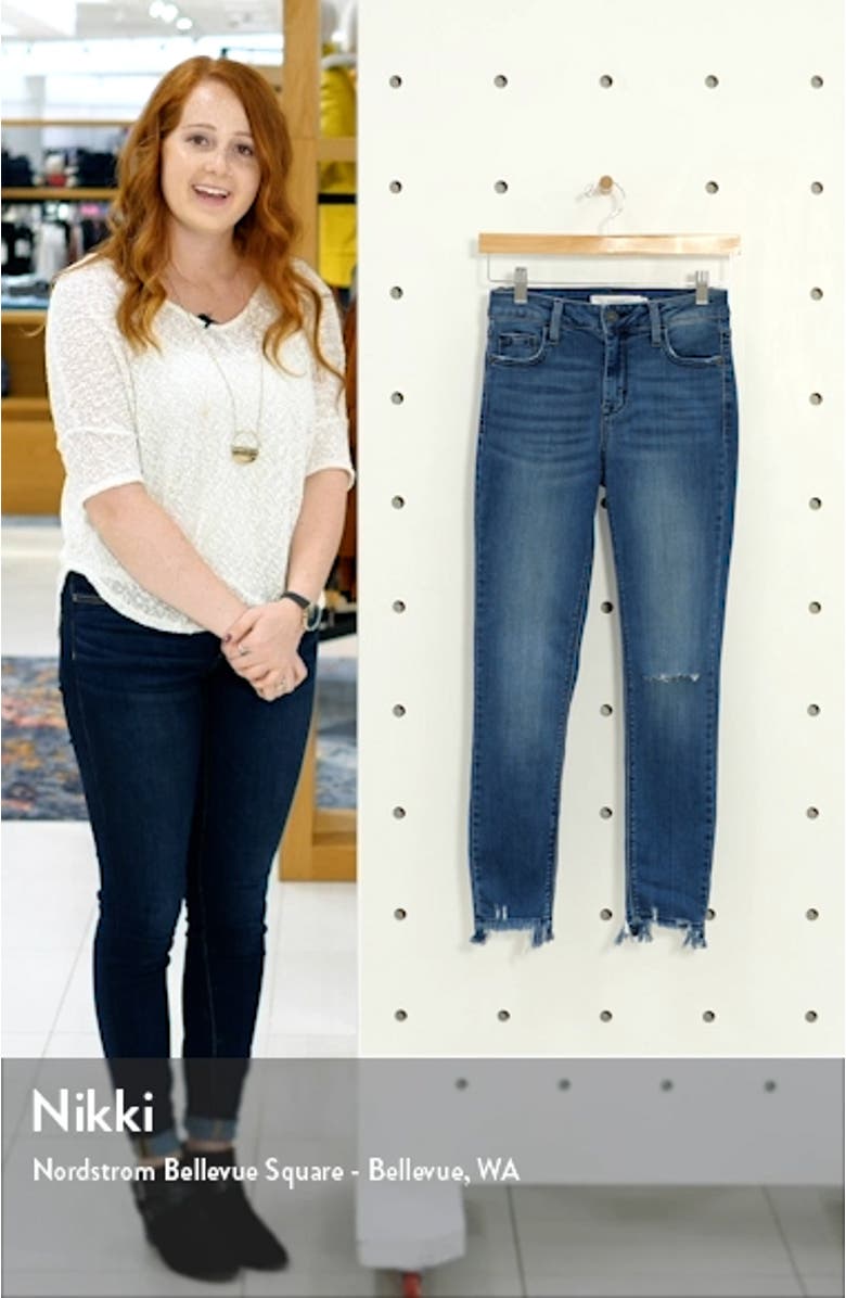 Ripped Stretch Ankle Skinny Jeans, sales video thumbnail