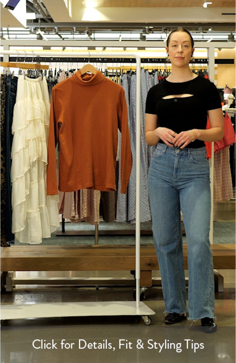 Turtleneck Ribbed Top, sales video thumbnail