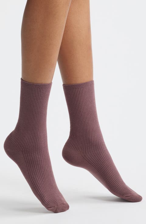 Rib Crew Socks