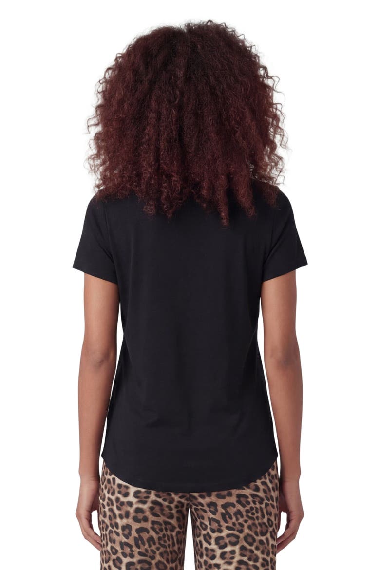 Womens Cap Sleeve Top, Alternate, color, BLACK