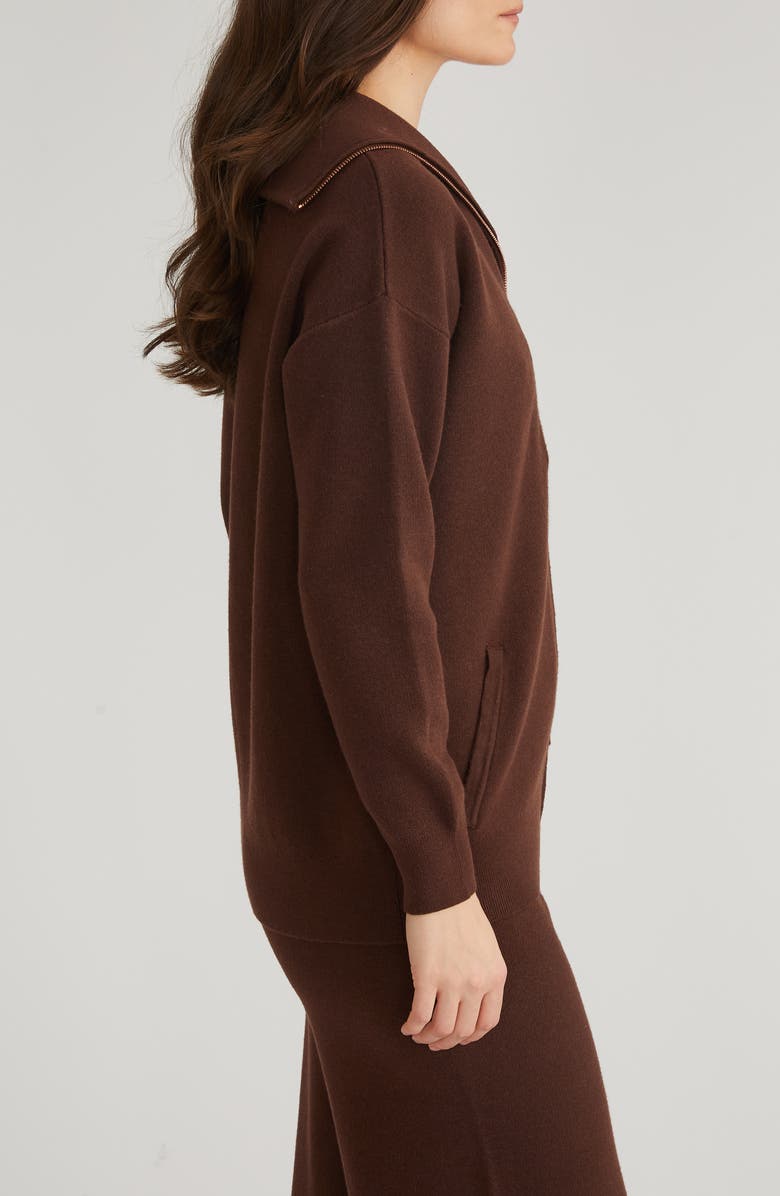 525 Amanda Relaxed Johnny Collar Sweater, Alternate, color, 