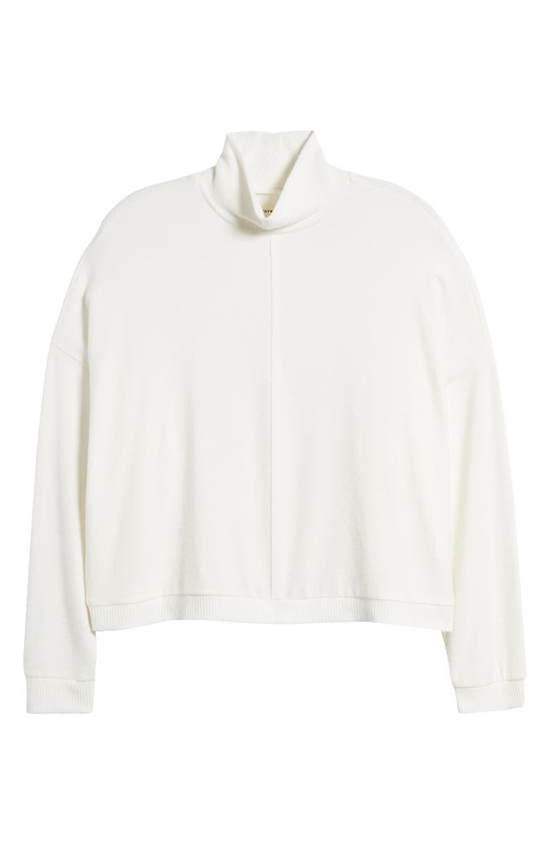Lucky Brand Cloud Mock Neck Sweater, Alternate, color, Ethereal W