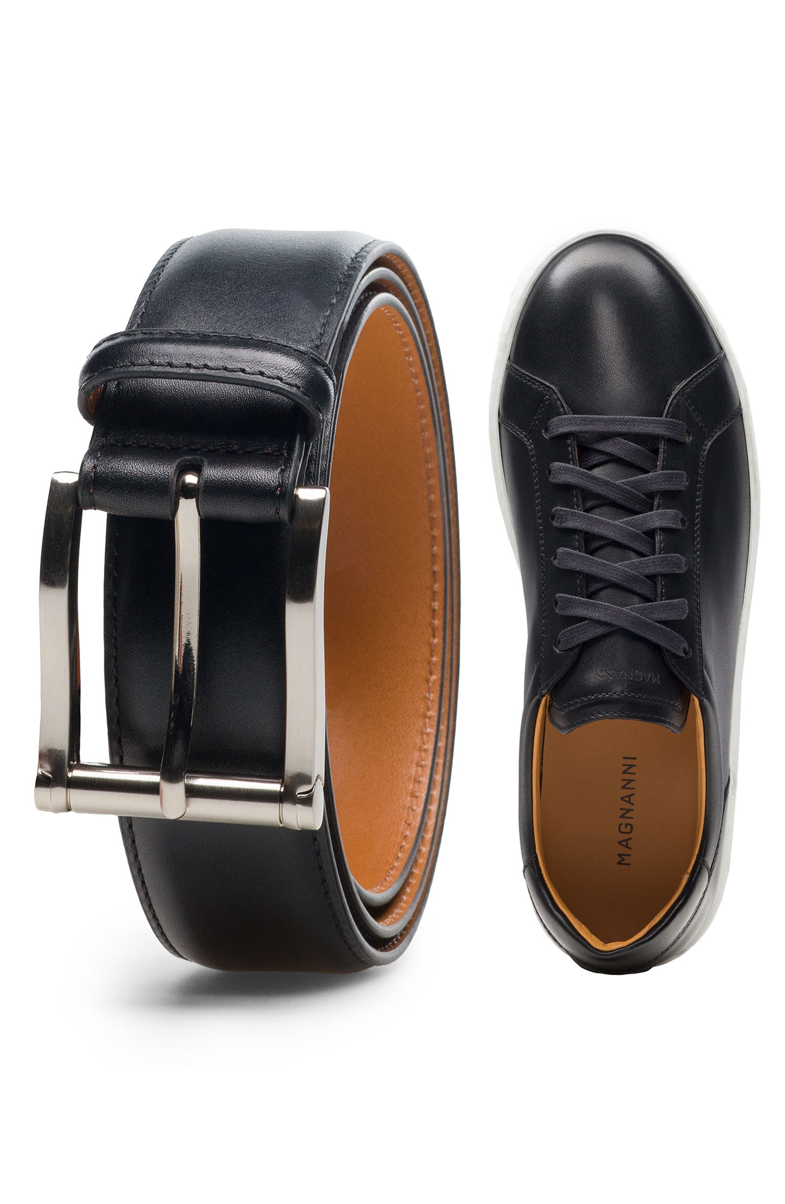 Magnanni Costa Leather Low Top Sneaker, Alternate, color, 