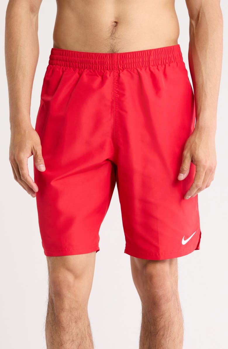 Nike 9-Inch Volley Swim Trunks, Main, color, University Red
