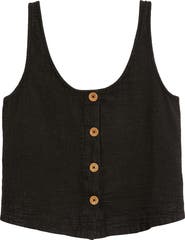 Rip Curl Classic Surf Cotton Crop Button-Up Tank