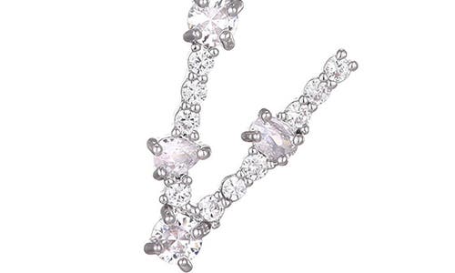 Adornia Mixed Crystal Initial Pendant Necklace