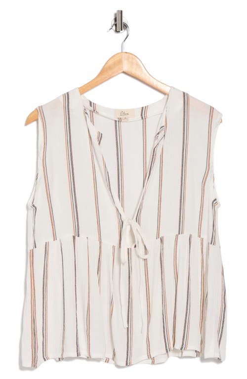 Elan Stripe Cover-up Tank In Neutral