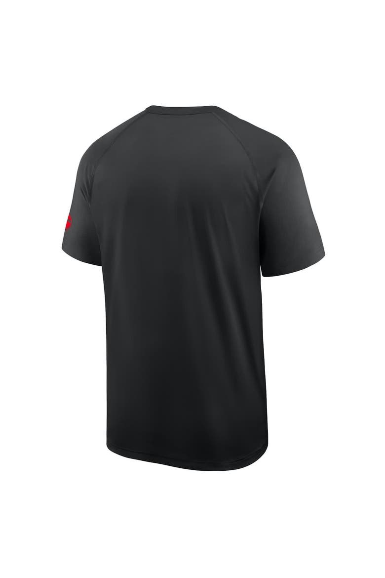 Men's Nike Black Georgia Bulldogs Ready Raglan Premium Performance T-Shirt, Alternate, color, Black