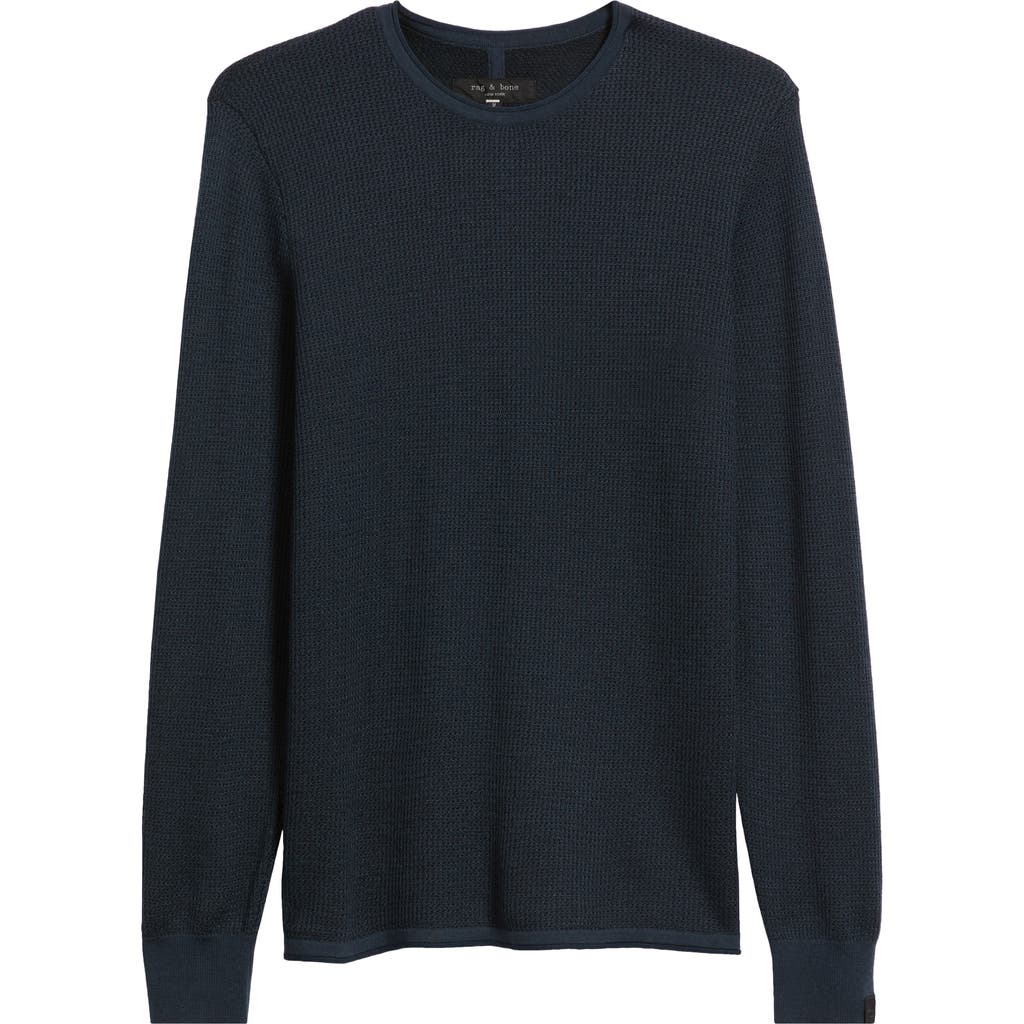 Rag & Bone Gregory Cashmere Crewneck Sweater In Blue