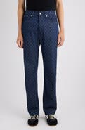 Dries Van Noten Panthero Bis Print Denim Straight Leg Jeans