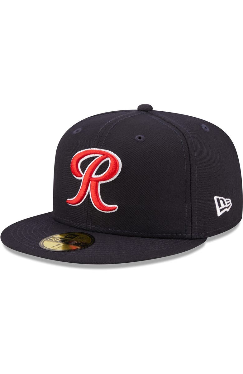 New Era Men's New Era Navy Tacoma Rainiers Authentic Collection 59FIFTY Fitted Hat, Main, color, 