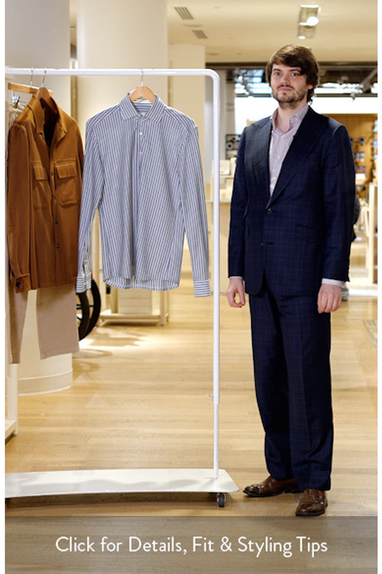 Slim Fit Stripe Non-Iron Dress Shirt video