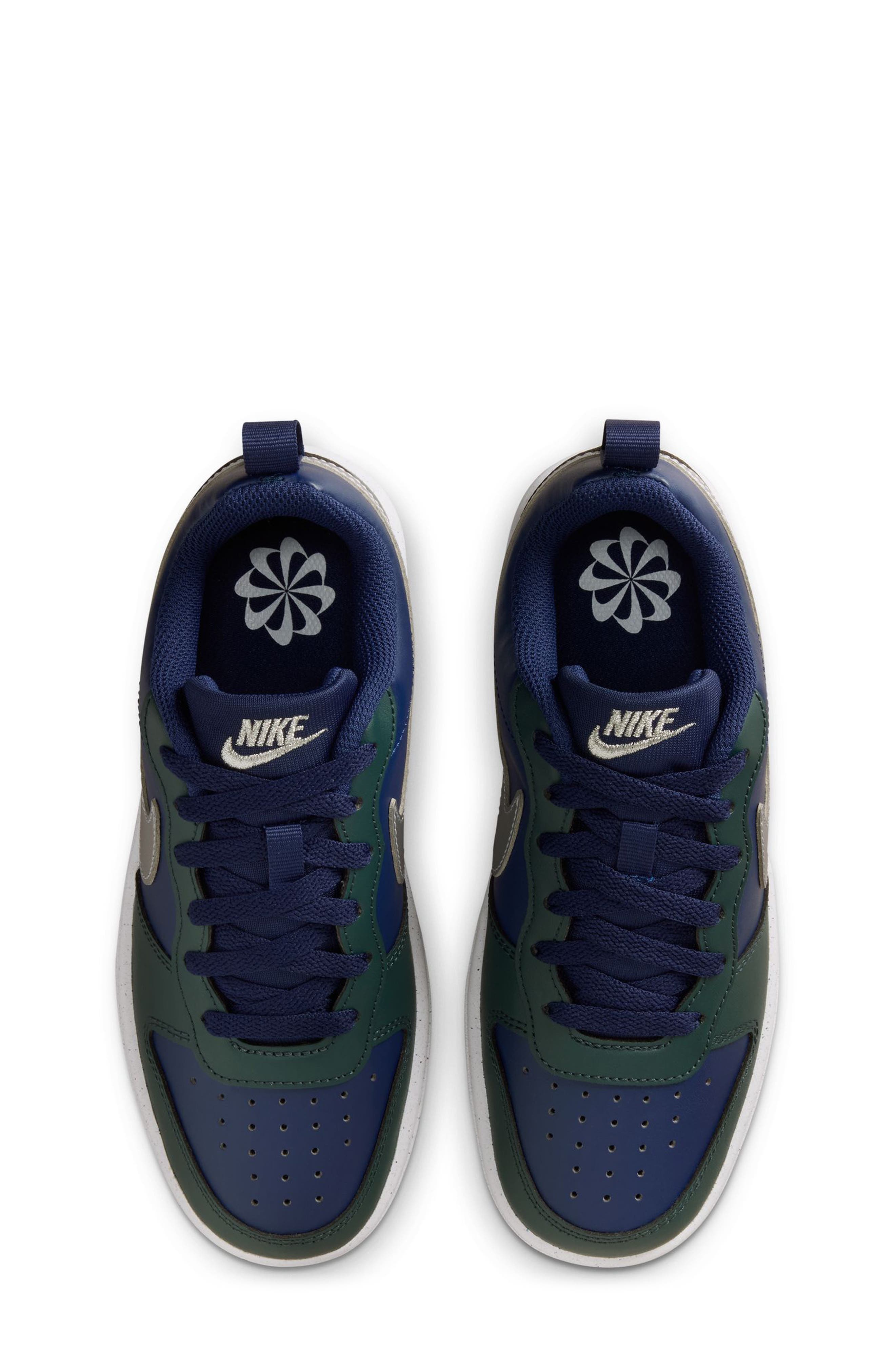 Kids' Court Borough Low Top Sneaker, Alternate, color, NAVY/ SILVER/ SEAWEED