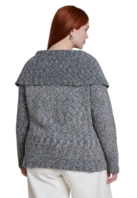 Foldover Collar Sweater (plus)