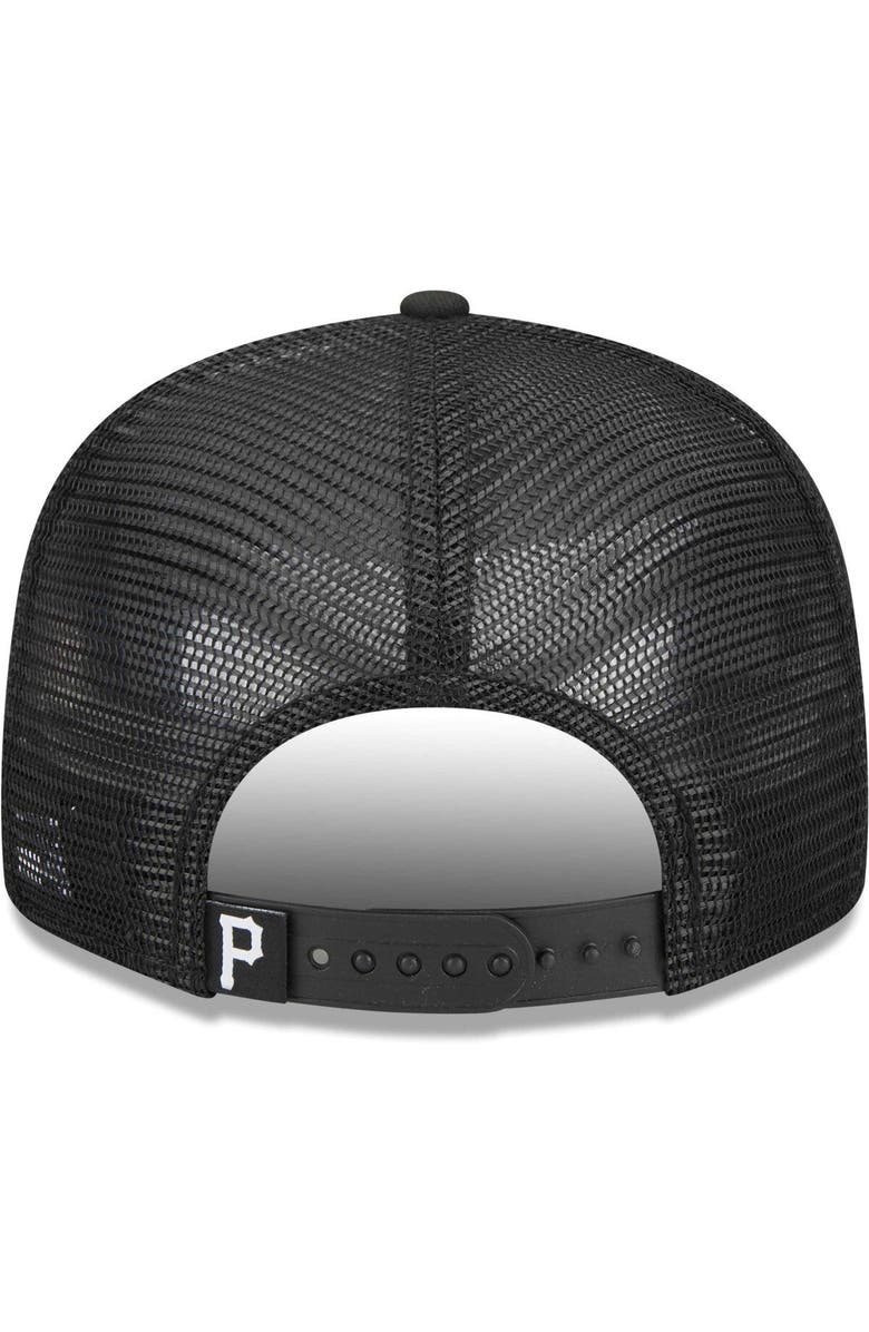 New Era Men's New Era Black Pittsburgh Pirates Street Trucker 9FIFTY Snapback Hat, Alternate, color, Black
