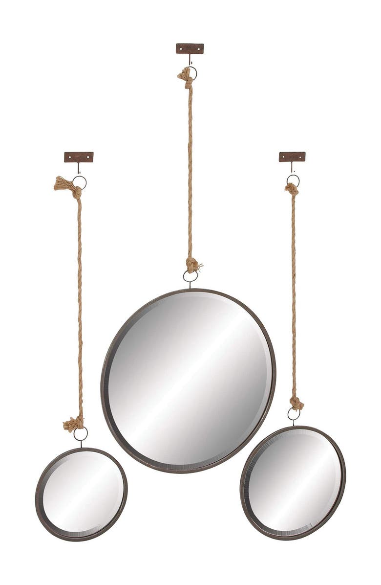 SONOMA SAGE HOME Gray Glam Wall Mirror - Set of 3, Alternate, color, 