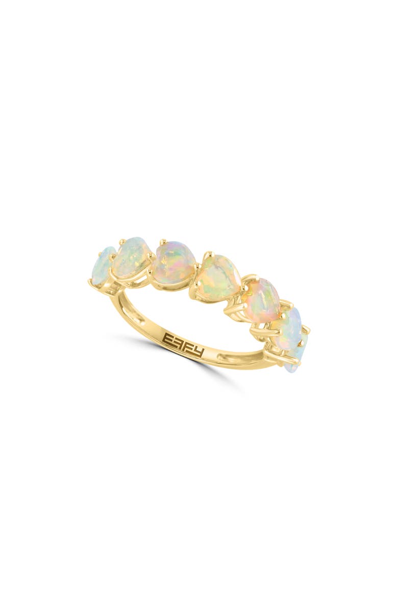EFFY Heart Cut Ethiopian Opal Ring, Main, color, 