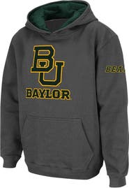 STADIUM ATHLETIC Youth Stadium Athletic Charcoal Baylor Bears Big Logo Pullover Hoodie